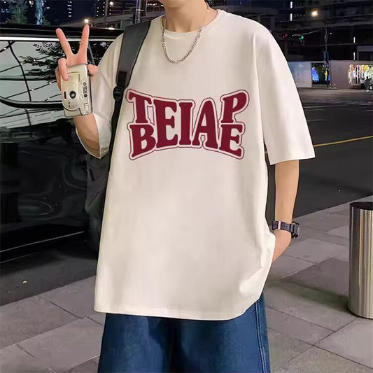 Fashion Letter Printed Women T-shirt Harajuku 2025 Summer Short Sleeves T Shirt Female Casual Unisex Streetwear Clothing Tops